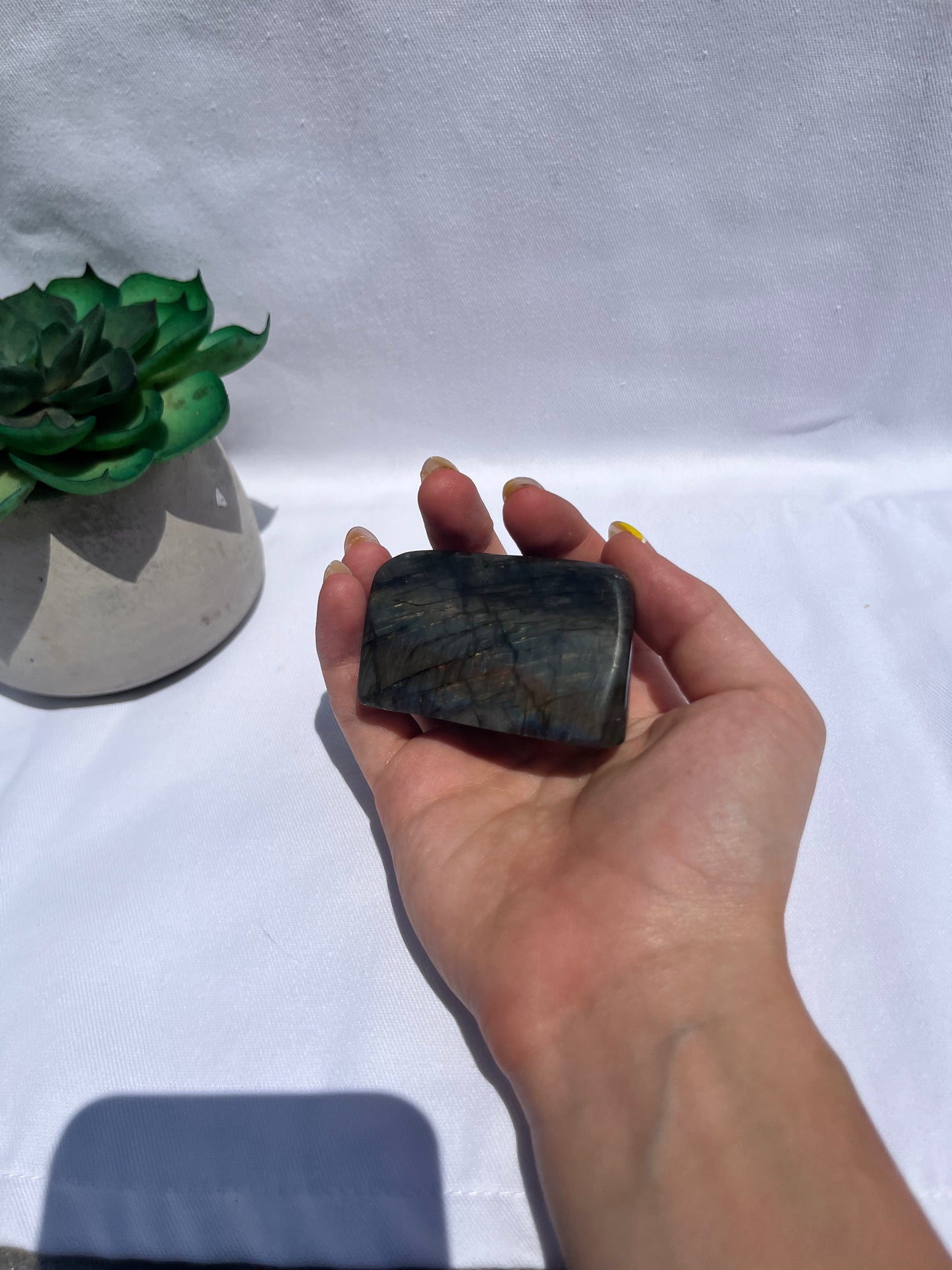 White Flash Labradorite Freeform