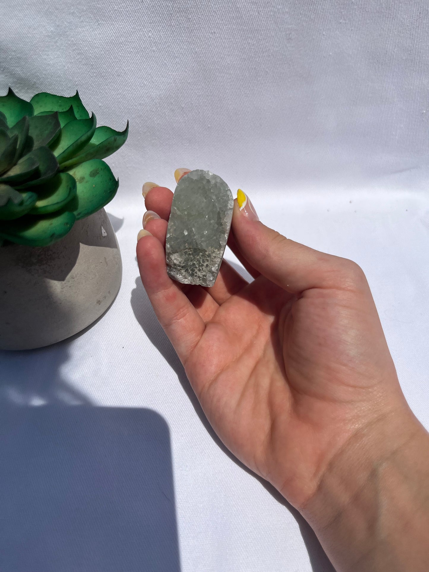 Green Amethyst Mini Cut Base