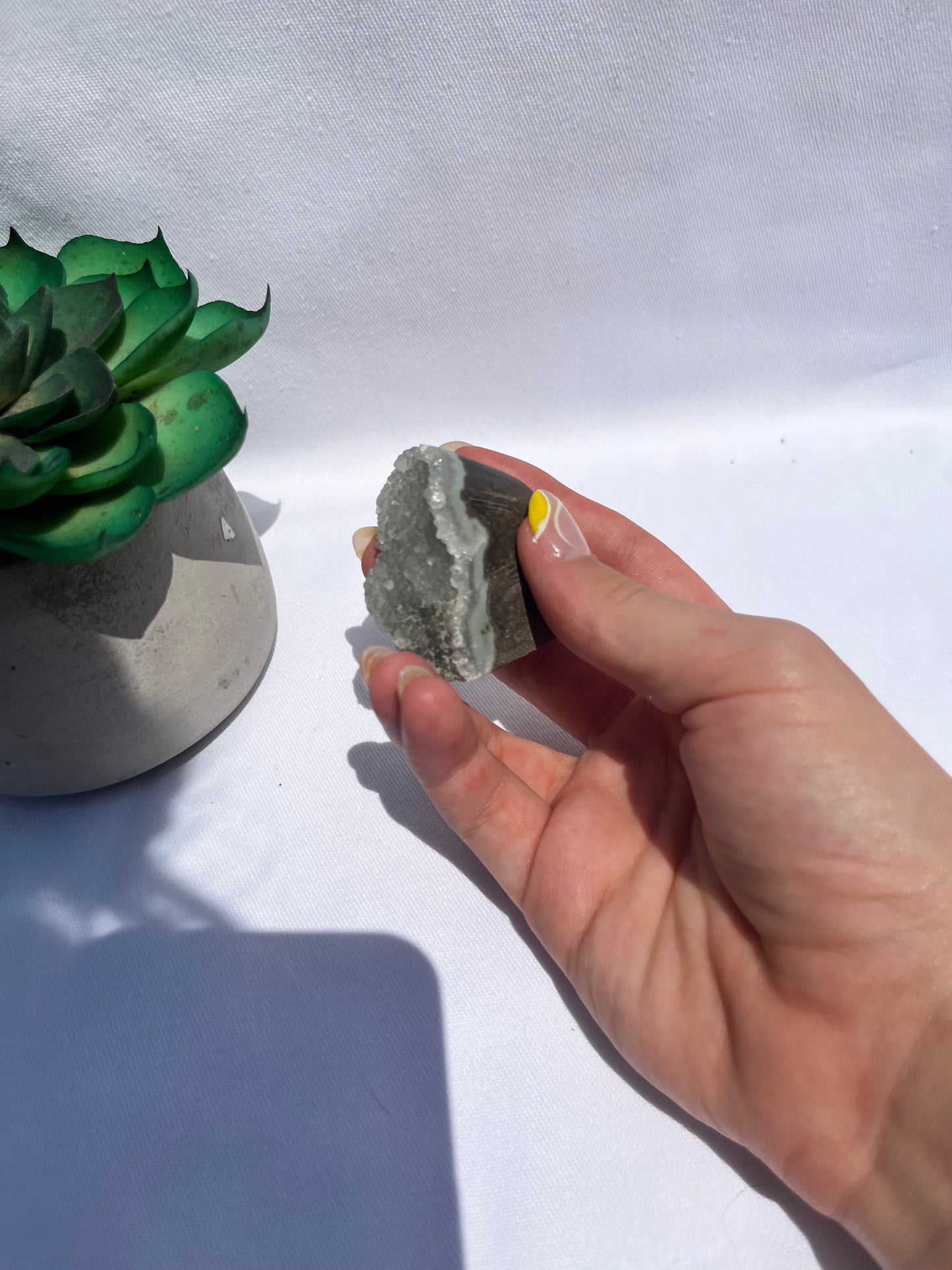 Green Amethyst Mini Cut Base