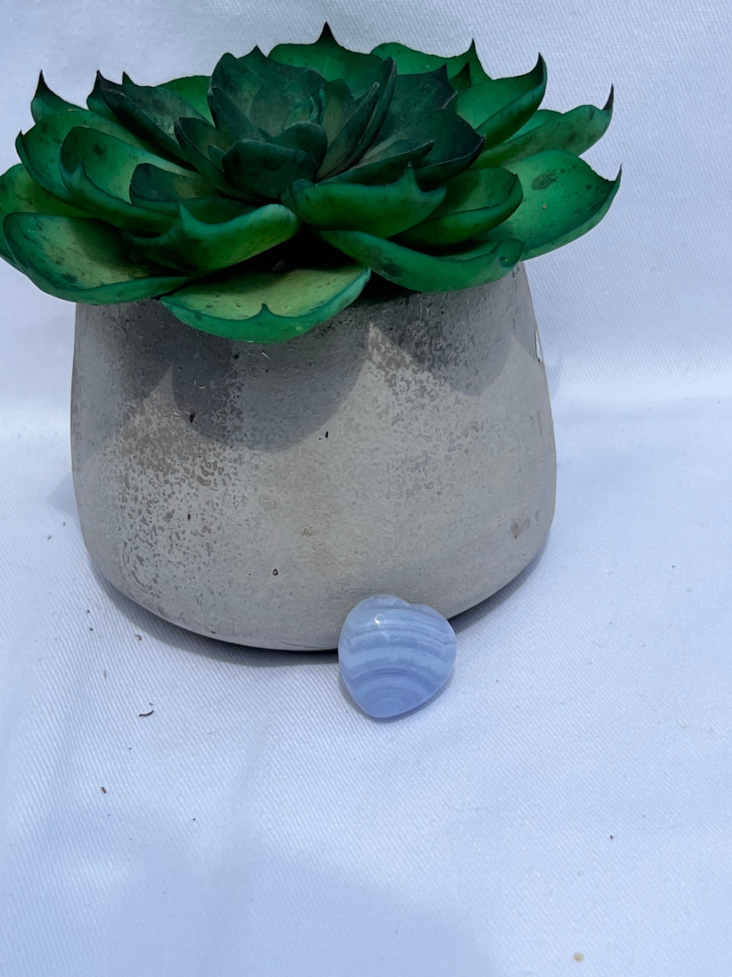Blue Lace Agate Heart