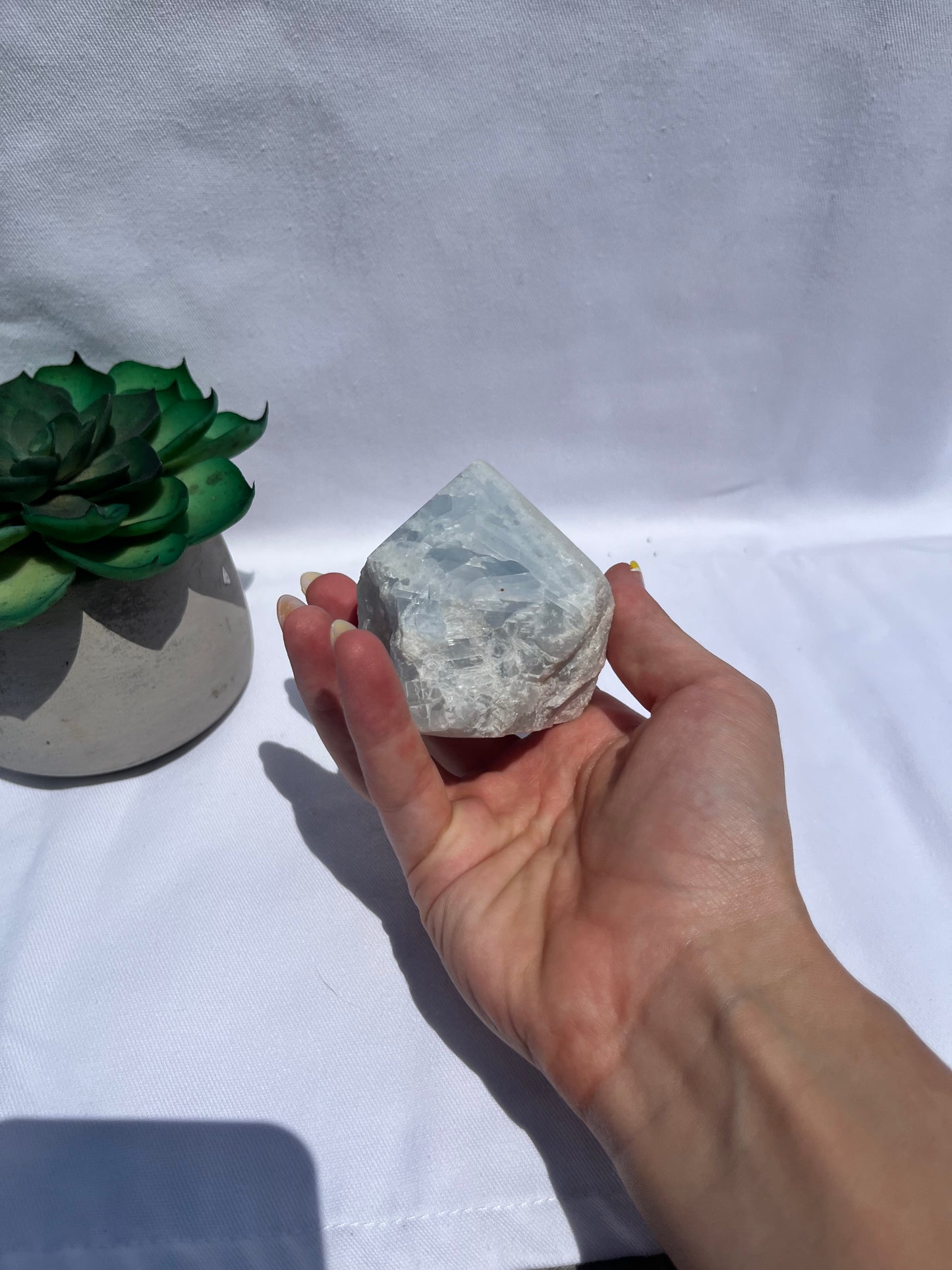 Celestite Semi Polished Tower